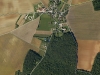 Prairiehuis vanuit de lucht